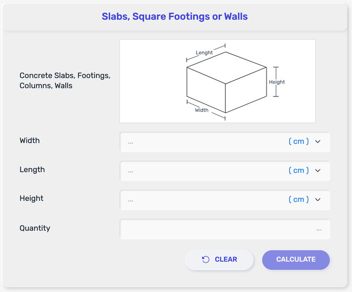 Concrete Footing Calculator